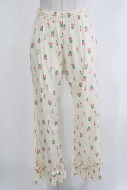 画像1: Candy Stripper / CHULIP FRILL HEM PANTS  アイボリー H-26-04-10-031-PU-PA-KB-ZH