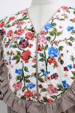 画像4: merry jenny / フラワー切替ワンピース  モカ H-26-04-10-032-LO-OP-KB-ZH