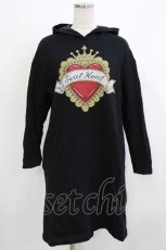 画像1: MILK / Sweet Heartフーデットワンピース  ブラック H-26-04-10-034-ML-OP-KB-ZH (1)