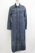 Candy Stripper / STUDS DENIM ONE-PIECE  ブルー H-26-04-10-036-PU-OP-KB-ZH