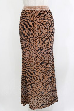 画像1: merry jenny / オパールベロアフレアスカート  ブラウン H-26-04-10-038-LO-SK-KB-ZH