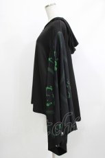画像2: NieR Clothing / STRETCH PULLOVER着物風袖【和柄漢字】  黒 H-26-04-10-042-PU-TO-KB-ZH (2)