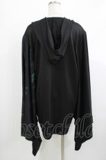 画像3: NieR Clothing / STRETCH PULLOVER着物風袖【和柄漢字】  黒 H-26-04-10-042-PU-TO-KB-ZH (3)