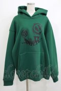 NieR Clothing / プリントプルパーカー  グリーン H-26-04-10-043-PU-TO-KB-ZH