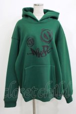 画像1: NieR Clothing / プリントプルパーカー  グリーン H-26-04-10-043-PU-TO-KB-ZH (1)
