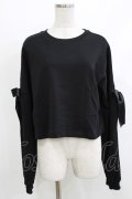 KILL STAR / Ray Crop Sweater XXL ブラック H-26-04-10-045-SL-TO-KB-ZH