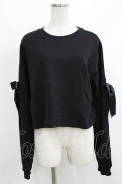 画像1: KILL STAR / Ray Crop Sweater XXL ブラック H-26-04-10-045-SL-TO-KB-ZH