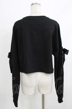 画像3: KILL STAR / Ray Crop Sweater XXL ブラック H-26-04-10-045-SL-TO-KB-ZH