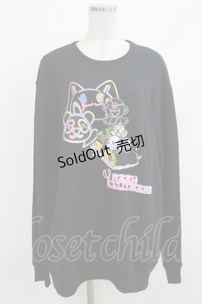 画像1: NieR Clothing / プリントSWEAT  2XL 黒 H-26-04-10-046-PU-TO-KB-ZH (1)