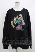 NieR Clothing / プリントSWEAT  XL 黒 H-26-04-10-048-PU-TO-KB-ZH