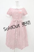 Nile Perch / ギンガムチェックセーラーワンピース Free レッド H-26-04-10-1032-LO-OP-NS-ZH