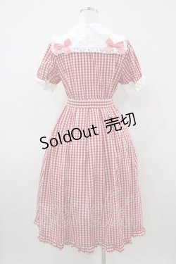 画像2: Nile Perch / ギンガムチェックセーラーワンピース Free レッド H-26-04-10-1032-LO-OP-NS-ZH