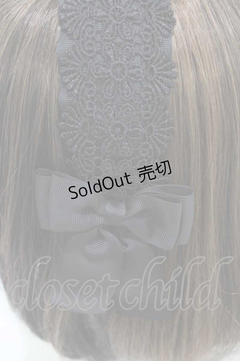 画像3: m petit by misako / TT*AMレースカチューシャ  ブラック H-26-04-10-1003-LO-AC-NS-ZH (3)