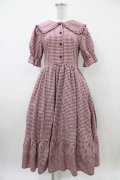 m petit by misako / AM*ギンガムCHKワンピース M レッド H-26-04-10-1033-LO-OP-NS-ZH