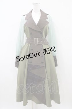 画像1: Favorite / ドッキングワンピース Free ブラウン/グリーン H-26-04-10-1037-LO-OP-NS-ZH