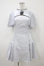 画像1: axes femme POETIQUE / チャイナデザインミニワンピース M グレー H-26-04-10-1039-AX-OP-NS-ZH (1)