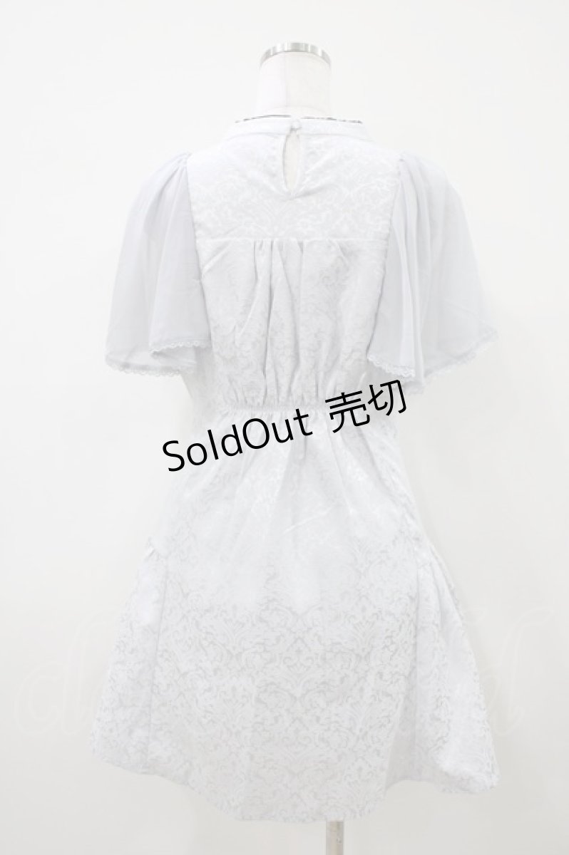 画像2: axes femme POETIQUE / チャイナデザインミニワンピース M グレー H-26-04-10-1039-AX-OP-NS-ZH (2)