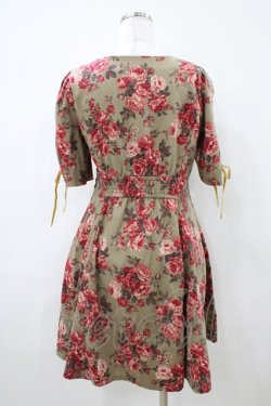 画像2: axes femme / 花柄ワンピース M ベージュ H-26-04-10-1040-AX-BL-NS-ZH