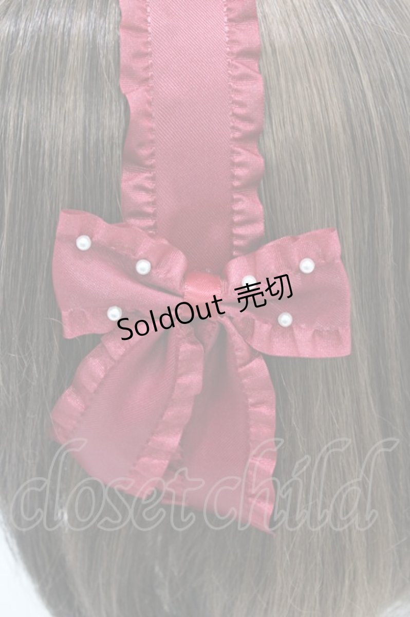 画像3: m petit by misako / AMPLリボンカチューシャ  レッド H-26-04-10-1004-LO-AC-NS-ZH (3)