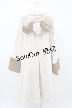 画像2: Favorite / もふもふひつじさんの着る毛布ルームウェア M 夢見る白羊 H-26-04-10-1043-LO-OP-NS-ZH