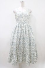 画像1: m petit by misako / MSKトワルドジュイジャンパースカート M オフ/ブルー H-26-04-10-1045-LO-SK-NS-ZH (1)