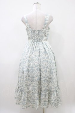 画像2: m petit by misako / MSKトワルドジュイジャンパースカート M オフ/ブルー H-26-04-10-1045-LO-SK-NS-ZH