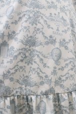 画像3: m petit by misako / MSKトワルドジュイジャンパースカート M オフ/ブルー H-26-04-10-1045-LO-SK-NS-ZH (3)