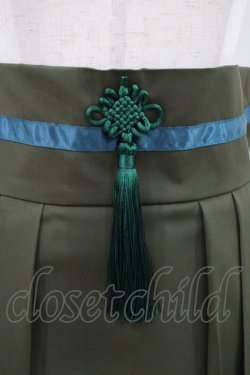 画像3: Favorite / 和心ひめた袴風スカート Free カーキ H-26-04-10-1048-LO-SK-NS-ZH