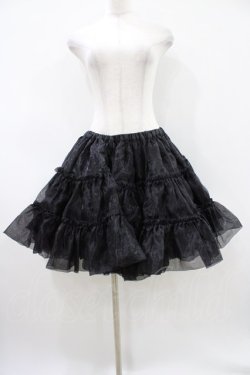 画像1: Wunderwelt / オリジナルふわふわパニエ Free ブラック H-26-04-10-1050-EL-SK-NS-ZH