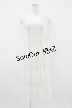 画像1: m petit by misako / TT*AOKドットリボンエプロン M 生成り H-26-04-10-1052-LO-OP-NS-ZH