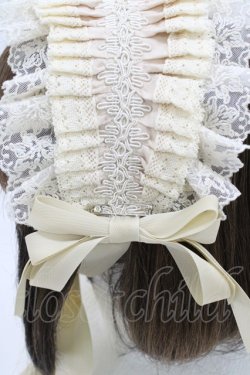 画像3: Hoshibako Works / リリアンヌ姉妹ヘッドドレス  生成り H-26-04-10-1005-LO-AC-NS-ZH