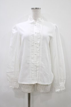 画像1: Favorite / スタンドカラーブラウス M オフ H-26-04-10-1055-LO-BL-NS-ZH