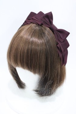 画像1: Innocent World / ラタンカチューシャ  ボルドー H-26-04-10-1006-IW-AC-NS-ZH