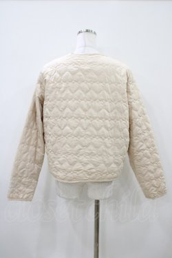 画像2: m petit by misako / シナモンタフタハートキルトJK L アイボリー H-26-04-10-1061-LO-JA-NS-ZH