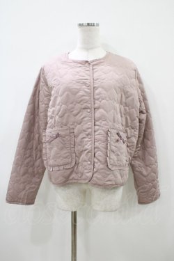 画像1: m petit by misako / マイメロタフタハートキルトJK L ピンク H-26-04-10-1062-LO-JA-NS-ZH