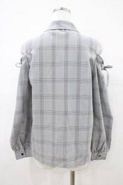 画像2: MA*RS / チェックブラウス Free ブラック H-26-04-10-1066-EL-BL-NS-ZH