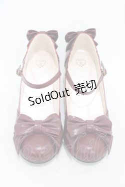 画像1: BABY,THE STARS SHINE BRIGHT / アンティークリボンシューズ L ボルドー H-26-04-10-1008-BA-SH-NS-ZH