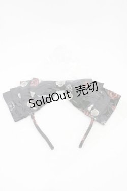 画像1: Royal Princess Alice / Dark Alice Tea Party・まくらくらまコラボカチューシャ  ブラック H-26-04-10-1009-LO-AC-NS-ZH