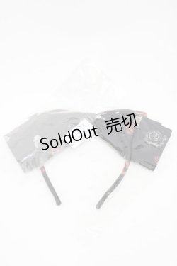 画像2: Royal Princess Alice / Dark Alice Tea Party・まくらくらまコラボカチューシャ  ブラック H-26-04-10-1009-LO-AC-NS-ZH