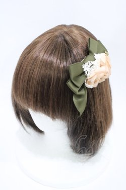 画像1: Innocent World / クラウンチャームローズクリップ  グリーン H-26-04-10-1014-IW-AC-NS-ZH