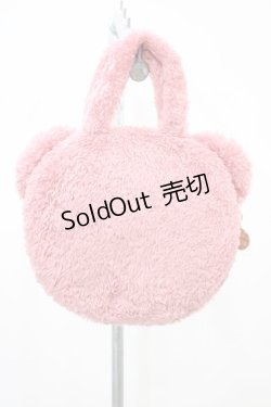 画像2: Maison de FLEUR / ピンくまニアトートバッグ  ピンク H-26-04-10-1015-LO-BG-NS-ZH