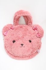 画像3: Maison de FLEUR / ピンくまニアトートバッグ  ピンク H-26-04-10-1015-LO-BG-NS-ZH (3)