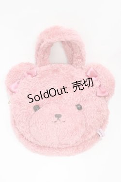 画像3: Maison de FLEUR / ピンくまニアトートバッグ  ピンク H-26-04-10-1015-LO-BG-NS-ZH