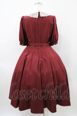 画像2: Innocent World / ハートのサーキュラーフレアーワンピース(五分袖) L ボルドー H-26-04-10-1023-IW-OP-NS-ZH