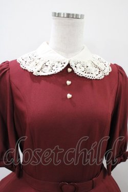 画像4: Innocent World / ハートのサーキュラーフレアーワンピース(五分袖) L ボルドー H-26-04-10-1023-IW-OP-NS-ZH