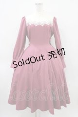 Innocent World / エヴァワンピース M ローズレッド×生成/Rose Red×Beige H-26-04-10-1024-IW-OP-NS-ZH