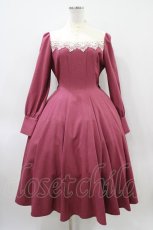 画像1: Innocent World / エヴァワンピース M ローズレッド×生成/Rose Red×Beige H-26-04-10-1024-IW-OP-NS-ZH (1)