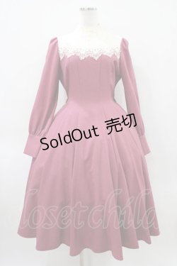 画像1: Innocent World / エヴァワンピース M ローズレッド×生成/Rose Red×Beige H-26-04-10-1024-IW-OP-NS-ZH