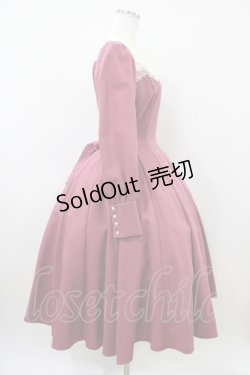 画像3: Innocent World / エヴァワンピース M ローズレッド×生成/Rose Red×Beige H-26-04-10-1024-IW-OP-NS-ZH