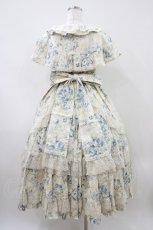 画像2: metamorphose / ロザリーケープ付きジャンパースカート サイズ1 パウダーブルー H-26-04-10-1026-ME-OP-NS-ZH (2)